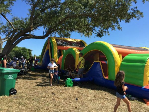 Crosstown Parkway Block Party Kids Zone bounce howses