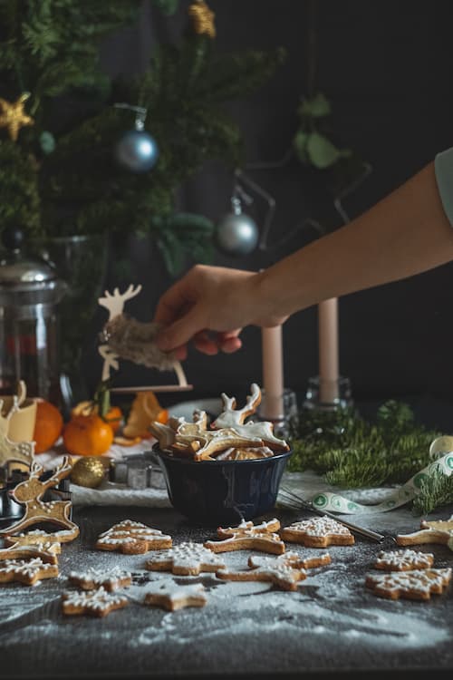 Christmas Holiday traditions baking cookies